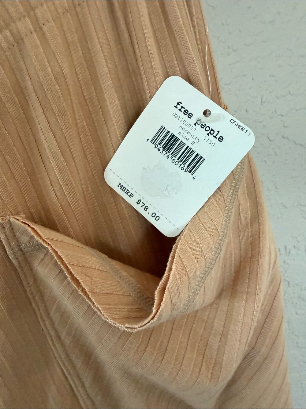 NWT Free People WIDE leg ribbed pants (s) - Picture 3 of 6
